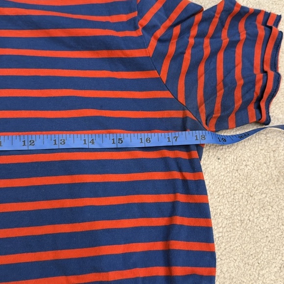 Kule Classic Breton Striped T Shirt red and blue made in Portugal 100 cotton - Picture 8 of 8